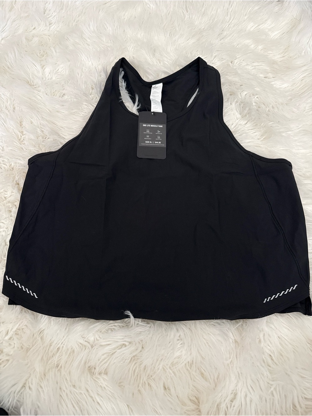 Fabletics Black One Lite Muscle Tank